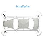 WeFoonLo Pack of 2, Universal Rubber Anticollision Car Corner Bumper Guard Protector Anti-Scratch Strips Sticker (Black)