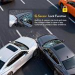 4K Dash Cam with Built-in WiFi, Front Car Camera, APP Control, Night Vision, 24H Parking Monitor, 170° Wide Angle, G-Sensor, Loop Recording, WDR(A19)