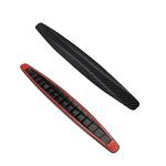 WeFoonLo Pack of 2, Universal Rubber Anticollision Car Corner Bumper Guard Protector Anti-Scratch Strips Sticker (Black)