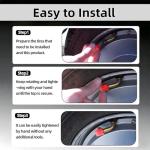 20 Pcs Glow in The Dark Tire Valve Caps Fluorescent Tire Valve Stem Caps, Cool Car Present for Universal Decoration Accessories for Car SUV Bicycle Motorcycles Trucks (Red)