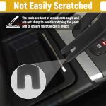 BFXM 5PCS Auto Trim Removal Tool kit, Car Clip Pry Tools Kit No Scratch Plastic, Car Door Panel Rivet Pliers Tool Kit, Automotive Interior Fastener Puller Remover Body Repair Set for Car