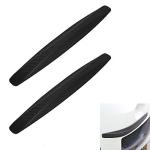 WeFoonLo Pack of 2, Universal Rubber Anticollision Car Corner Bumper Guard Protector Anti-Scratch Strips Sticker (Black)