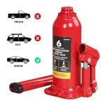 BIG RED T90603C Torin Welded Car Bottle Jack with Vertical and Horizontal Usage: Capacity 6 Ton (12,000 LBs), Red
