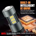 iFunyLED 2504 LED Fog Bulbs, Super Bright PSX24W 12276 LED Fog Lights 6500K Cool White, Plug and Play, Replacement Lights for Cars Trucks SUV, Pack of 2