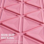 Bling Diamond Floor Mats Set for Women, Pink