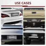 2PCS Clear License Plate Covers and Frames, Personalized License Plate Frame with Screws Screw Caps Washers, Rust-Proof Auto LicensePlate Holder, Universal License Protector for Standard US Plates