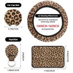 Leopard Print 21-Piece Car Seat Cover Set