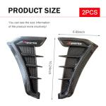 Yidcidu 2PCS Car Fender Side Vents - Carbon