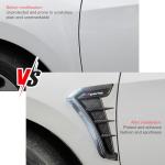Yidcidu 2PCS Car Fender Side Vents - Carbon