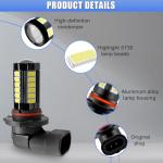9006 LED Fog Light Bulbs - Super Bright 1500 Lumen