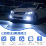 9006 LED Fog Light Bulbs - Super Bright 1500 Lumen