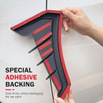 Yidcidu 2PCS Car Fender Side Vents - Carbon