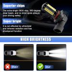9006 LED Fog Light Bulbs - Super Bright 1500 Lumen