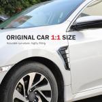 Yidcidu 2PCS Car Fender Side Vents - Carbon