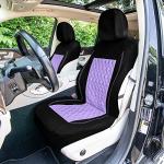 Purple Diamond Stitched Universal Car Seat Covers Set