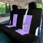 Purple Diamond Stitched Universal Car Seat Covers Set