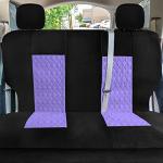 Purple Diamond Stitched Universal Car Seat Covers Set