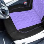 Purple Diamond Stitched Universal Car Seat Covers Set