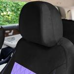 Purple Diamond Stitched Universal Car Seat Covers Set