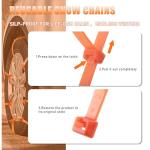 12 Pcs Reusable Snow Chains for Cars and SUVs