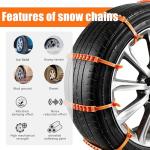 12 Pcs Reusable Snow Chains for Cars and SUVs