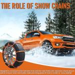 12 Pcs Reusable Snow Chains for Cars and SUVs