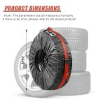 YoRise 4-Piece Tire Covers for 19-23 Inch Wheels