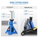 2 Ton Low Profile Hydraulic Car Jack and Stands