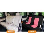Pink Quilted Leatherette Seat Covers - Full Set