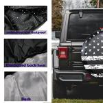 Vintage American Flag Spare Tire Cover for Jeeps