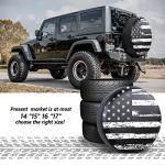 Vintage American Flag Spare Tire Cover for Jeeps