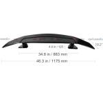 47" Adjustable Car Rear Spoiler - Gloss Black