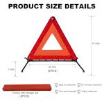 Reflective Emergency Triangle Sign with Storage Case