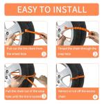 Universal Anti-Skid Tire Chains for Winter Traction