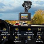 4K Dual Channel Dash Cam with 64GB Card