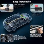 4K Dual Channel Dash Cam with 64GB Card