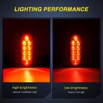 Nilight Red LED Trailer Tail Lights 4PCS