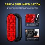 Nilight Red LED Trailer Tail Lights 4PCS