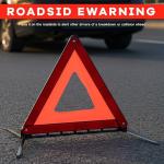 2-Pack Reflective Warning Triangles for Emergencies