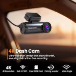 4K Dash Cam with WiFi and 32GB Card