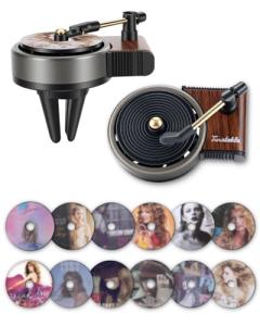 Vintage Vinyl Record Player Car Air Freshener Set