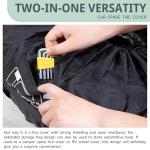 GRANDI 1 PC Car Tire Protector, Car Spare Tire Cover, Spare Tire Storage Bag, Universal for Most Cars (Black #31.49")