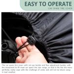 GRANDI 1 PC Car Tire Protector, Car Spare Tire Cover, Spare Tire Storage Bag, Universal for Most Cars (Black #31.49")