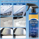 2PCS Car Coating Spray, Quick Effect Coating Agent, Coat Car Wax,Car Scratch Wax Coating Spray, Oil Film Emulsion Glass Cleaner