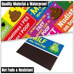 BkeeCten 12pcs Funny Car Magnet, Prank Magnetic Bumper Decals for Adult Waterproof Car Hilarious Bumper Sticker Reusable Joke Funny Bumper Warming Sign for Car Truck Vehicle