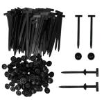 100Pcs Automotive Nylon Cable Tie Fastener Kit – Universal Car Zip Tie Buckle Clips for Bumper, Fender, Door Panel, Trim & Engine Splash Shield Retainer, Heavy-Duty Snap Fit Design