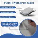 Tire Covers 4 Pack, Trailer,RV,Camper,Truc,SUV,Boat Wheel Cover for Paint Masker/Protection, Tough Covers UV Resistant Dustproof Water,Bring Windproof Buckle (FitsTire Diameters 30"-32",Silver)