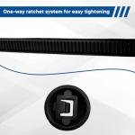 100Pcs Automotive Nylon Cable Tie Fastener Kit – Universal Car Zip Tie Buckle Clips for Bumper, Fender, Door Panel, Trim & Engine Splash Shield Retainer, Heavy-Duty Snap Fit Design