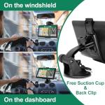 GPS Navigator for Car with 2026 Maps Lifetime Free Update, 7" Car GPS Navigation System for Vehicles Truck Commercial Drivers with POI/ZIP Search, Support FM, Voice Guidance, Speedcam/Red Light Alerts