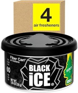 LITTLE TREES Black Ice Car Air Freshener Pack